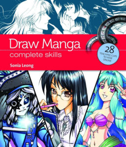 The book cover of 'Draw Manga - complete skills' I contributed to.