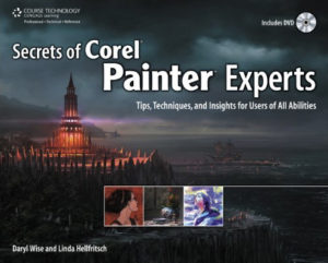 The book cover of 'Secrets of Corel Painter Experts' which I contributed to.