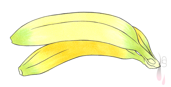 A tutorial on how to colour a banana with markers.