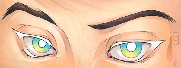 A tutorial on how to colour manga eyes.
