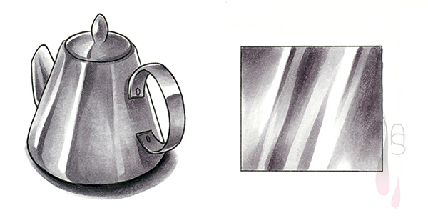 A tutorial on how to create a metal texture with markers.