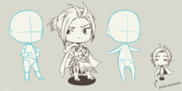 A sample of my tutorial and workshop on manga characters in chibi form.
