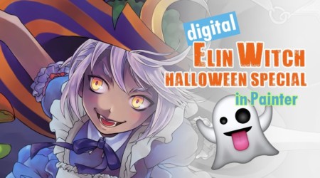 Elin Witch - Digital Painting in Painter