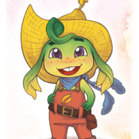 Cute Mascot Design, farming inspired.